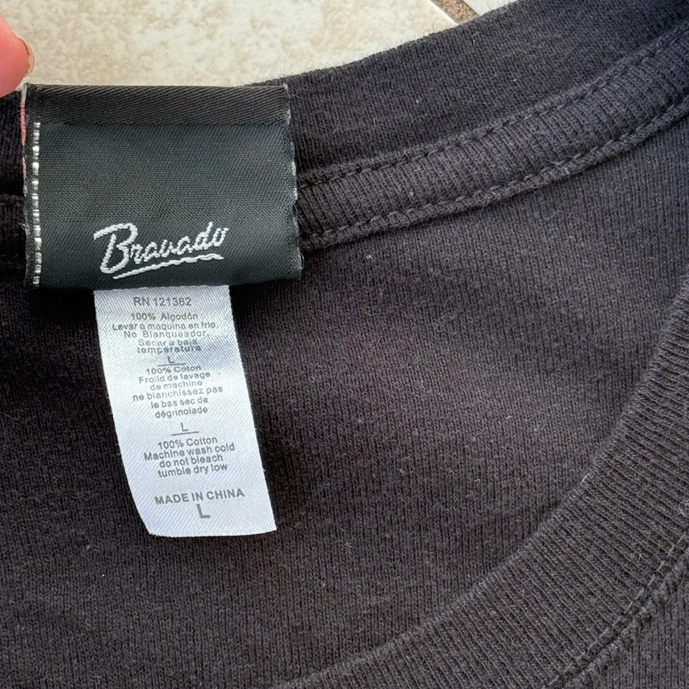 Harley-Davidson Shimmer Copper Graphic Black Tee Tulsa Oklahoma Route 66 Size L